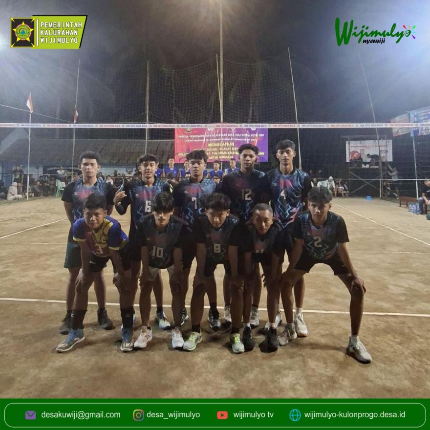 Wijimulyo melaju ke Babak Semifinal Turnamen Bola Voli Nanggulan Cup 2025